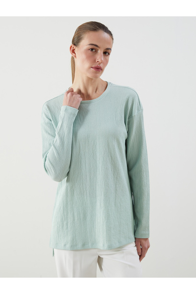 LC Waikiki Crew Neck Textured Women's T-Shirt