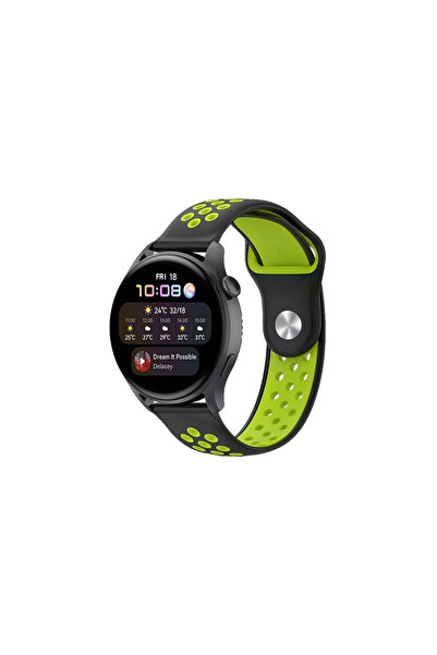 OSKA GLOBAL Watch 20mm Sports Hollowed Out Band - Black-Green