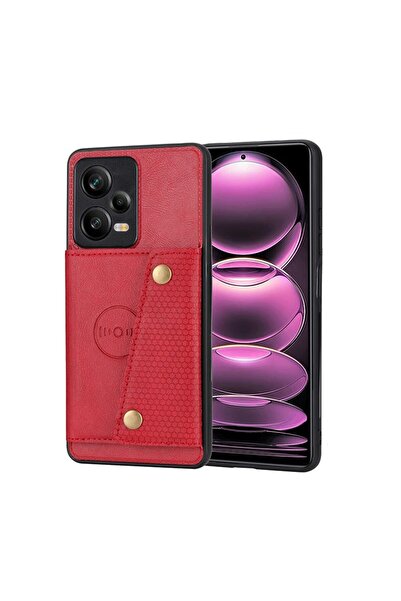 sscase Double Buckle Σκληρή Θήκη με Πορτοφόλι Red (Xiaomi Redmi Note 12 Pro P...