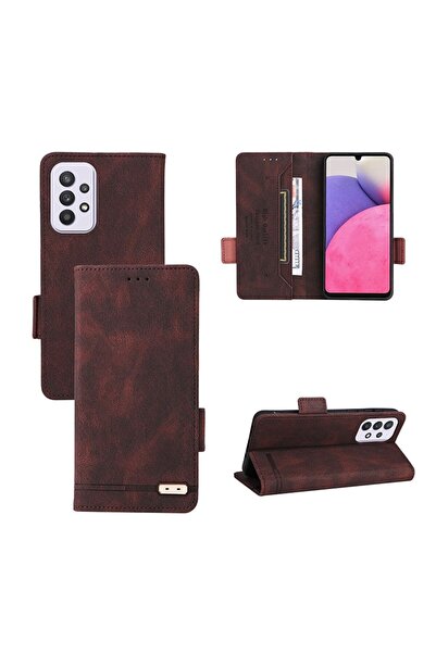 sscase Clasp Leather Θήκη Πορτοφόλι Brown (Samsung Galaxy A33 5G)