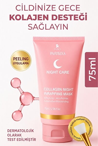 RUAVA Soyulabilir Kolajen Jel Yüz Maskesi 75 ml – Cam Gibi Parlak Cilt Maskesi