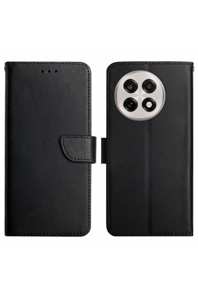 sscase Δερμάτινη Θήκη Πορτοφόλι Black (OnePlus 13R 5G)