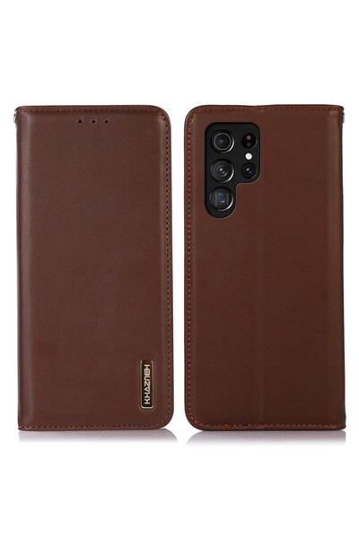 sscase Nappa Δερμάτινη Θήκη Βιβλίο Brown (Samsung Galaxy S24 Ultra 5G)