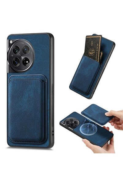 sscase Card Magnetic Σκληρή Θήκη με Πορτοφόλι Blue (OnePlus 12 5G)