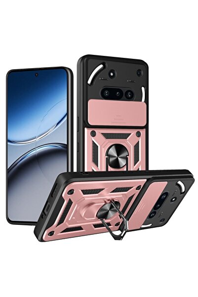 sscase Sliding Camera Σκληρή Θήκη με Δαχτυλίδι Rose Gold (Nothing Phone (3a))