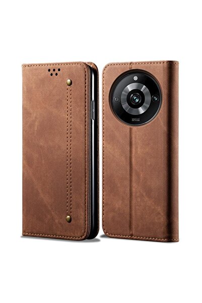 sscase Denim Texture Θήκη Βιβλίο Brown (Realme 11 Pro 5G / 11 Pro Plus 5G)