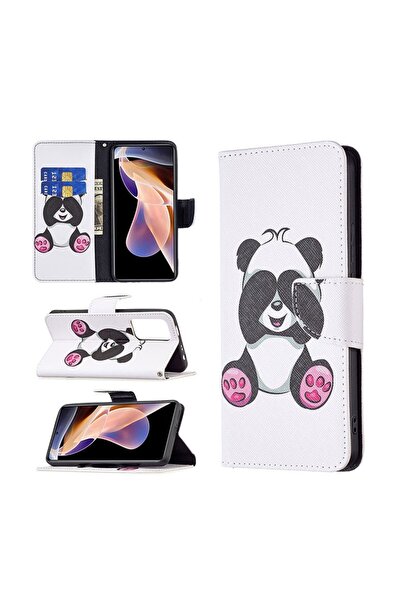 sscase Coloured Drawing Θήκη Πορτοφόλι Panda (Xiaomi Redmi Note 11 Pro 4G / 5G)