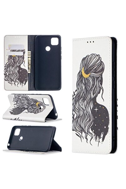 sscase Colored Drawing Θήκη Πορτοφόλι Girl (Xiaomi Redmi 9C)