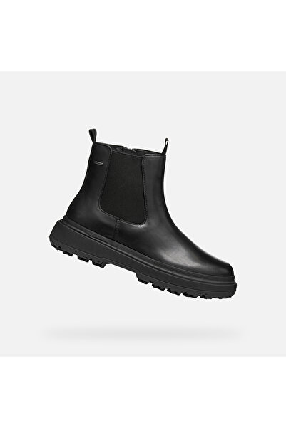 Geox Încălțăminte neagră de damă până la gleznă Lamidie + Grip ABX