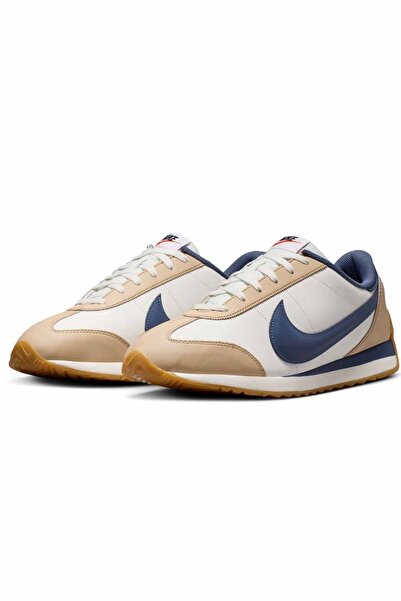 Nike Pacific Leather Men's Beige Navy Blue Retro Sports Shoes Casual Running ...