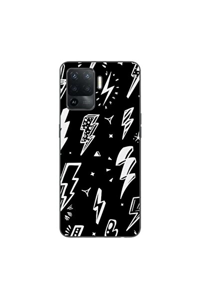 OEM Case compatible with Oppo Reno5 Lite Silicon Gel Tpu Lightnings Pattern