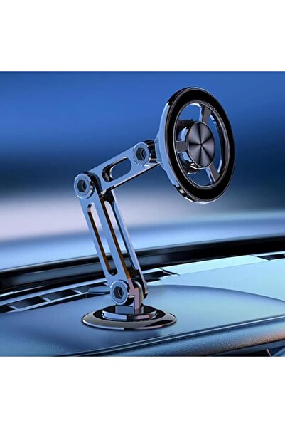 Auto Family FZE 360° Rotating Magnetic Car Phone Holder for Dashboard – Strong Magnet Mobile Stand, Foldable Adjustable Phone Mount