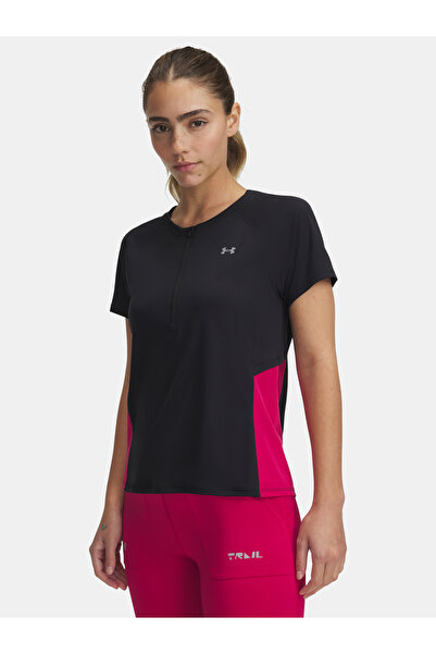 Under Armour Tricou de damă UA Trail Run Zip SS