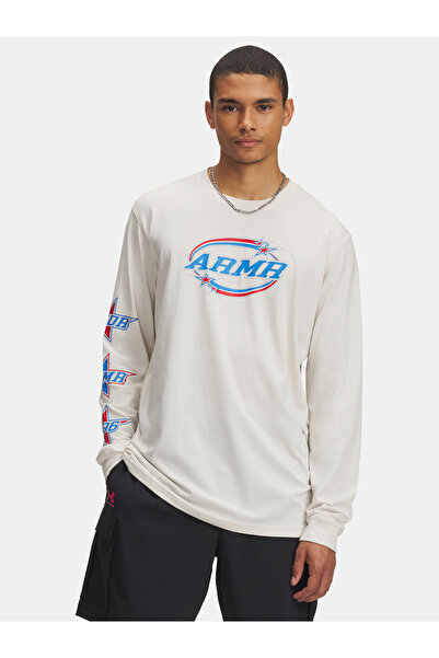 Under Armour Tricou bărbătesc UA 60/40S STACKED STARS LS-BRN