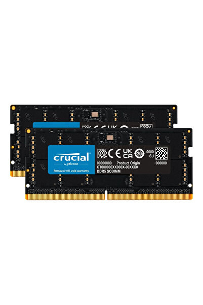 Crucial Laptop Memory, DDR5, 96GB (2 x 48GB), 5600MHz, CL46, Dual Channel