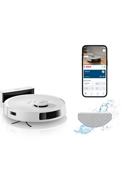 Bosch BCRC2W Robot Vacuum & Mop, Charging Station, 11000 Pa, 360° LiDAR