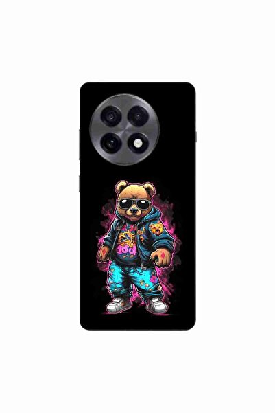 OEM Husa compatibila cu OnePlus 13R Silicon Gel Tpu Model Bear Cool Black