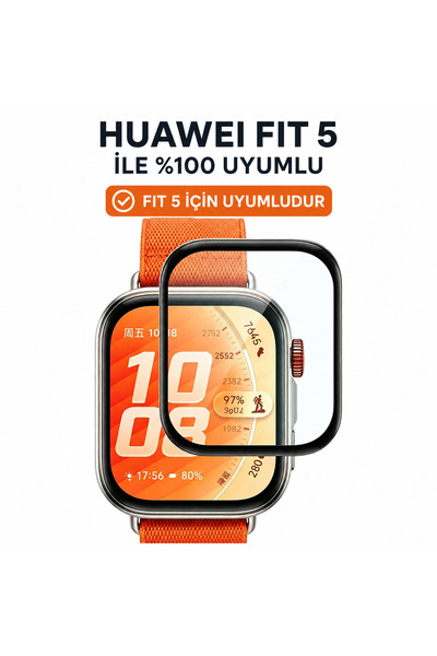 Nextron Huawei Watch Fit 5 Uyumlu Kırılmaz Darbelere Dayanıklı Tam Kaplayan N...