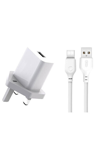 Xo Φορτιστής με θύρα USB-A και καλώδιο USB-C Power Delivery, Λευκό (L99 UK)