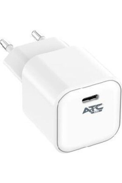 ATC Φορτιστής χωρίς καλώδιο GaN με θύρα USB-C, 35W Power Delivery, Λευκός (CHF2)