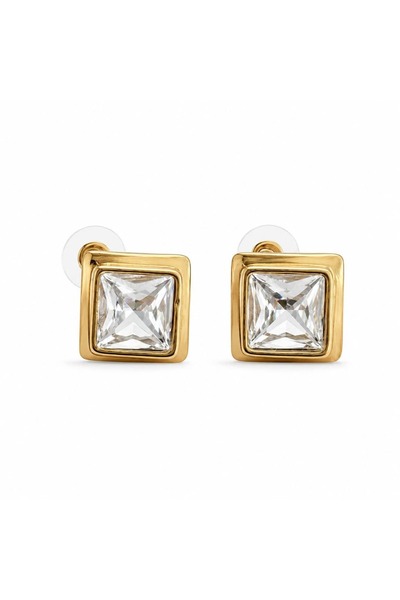 LEROSY CO. Special Series Square Stone Earrings