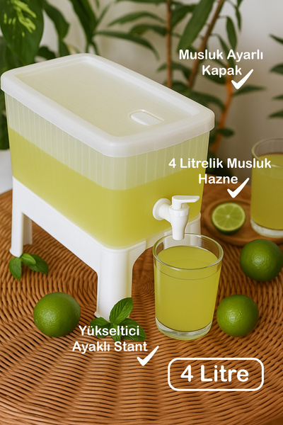 Empressco Pratik ve şık ayaklı su sebili, dolap içi limonata ve portakal suyu...