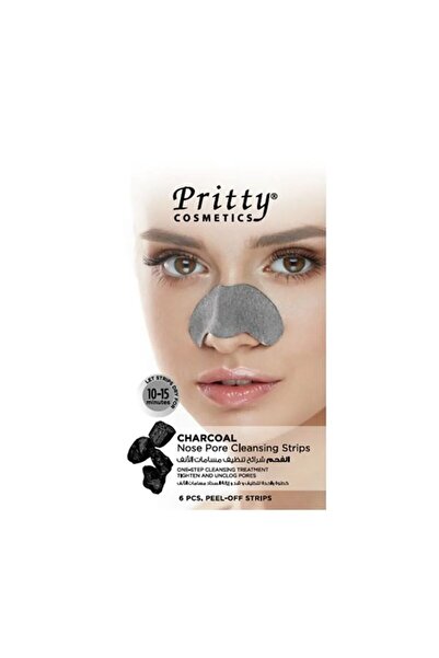Pritty Charcoal Nose Pore Cleansing Strips - 6 Strips