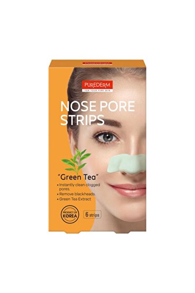 Purederm Green Tea Nose Pore Strips (6 strips)