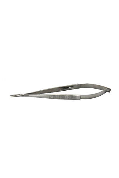 Prima Castroviejo Prima Needle Holder, for suture needles, curved, 18cm