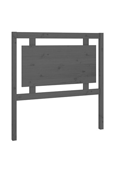 vidaxl Bedside table, gray, 95.5x4x100 cm, solid pine wood