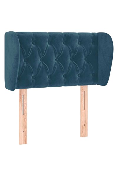 vidaxl Dark blue headboard with wings 83x23x78/88 cm Velvet