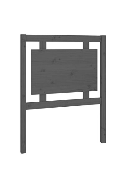 vidaxl Tăblie de pat, gri, 80,5x4x100 cm, lemn masiv de pin