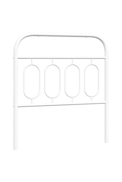 vidaxl Metal replacement headboard, white, 90 cm