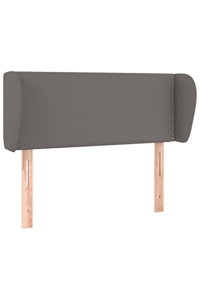 vidaxl Grey headboard with wings 83x23x78/88 cm eco- Leather