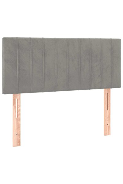 vidaxl Headboard, light grey, 90x5x78/88 cm, Velvet