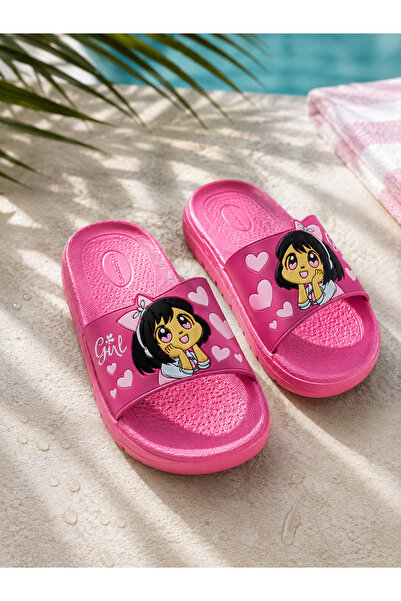 GEZER Mini Girls Yazlık Kız Çocuk Terlik