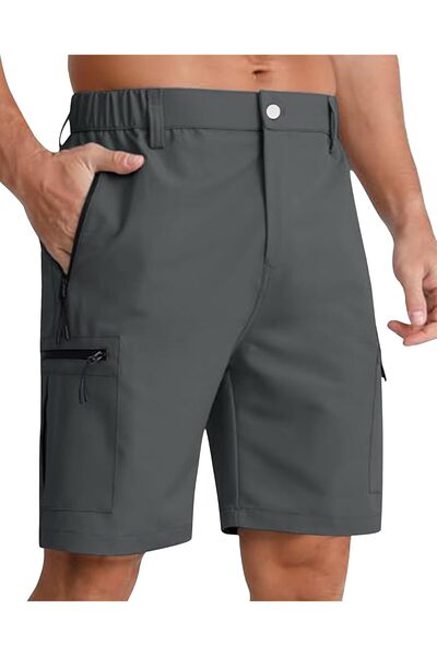 LVCBL Mens Hiking Shorts Lightweight Quick Dry Cargo Pants