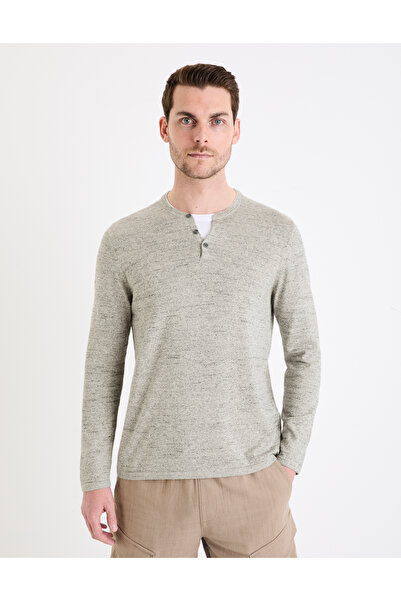 CELIO Svetr henley Gelano