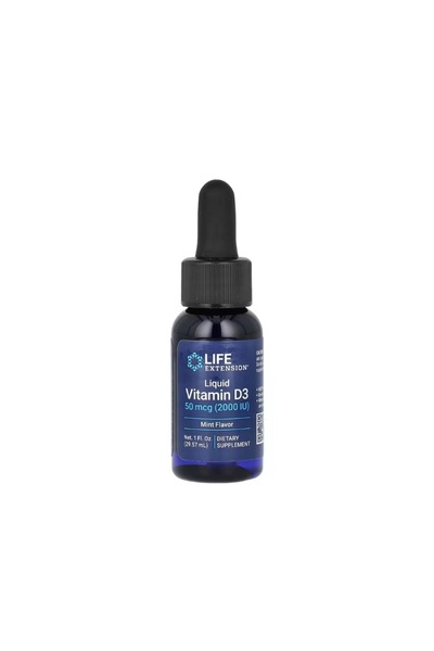 Life Extension Liquid Vitamin D3 2000IU Menta 29ml -