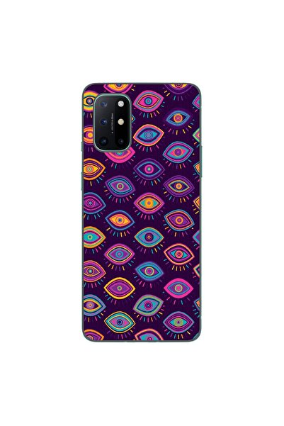 OEM Husa compatibila cu OnePlus 8T Silicon Gel Tpu Model Tribal Eyes