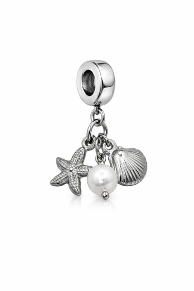 MakeWell Starfish Seashell Pearl Charm – Sea-Themed Dangle Bracelet Pendant