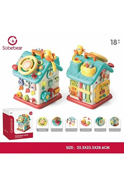 Sobebear Căsuță interactivă de activități pentru bebeluși, centru de activită...