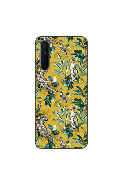 OEM Husa compatibila cu OnePlus Nord Silicon Gel Tpu Model Yellow Jungle Pattern