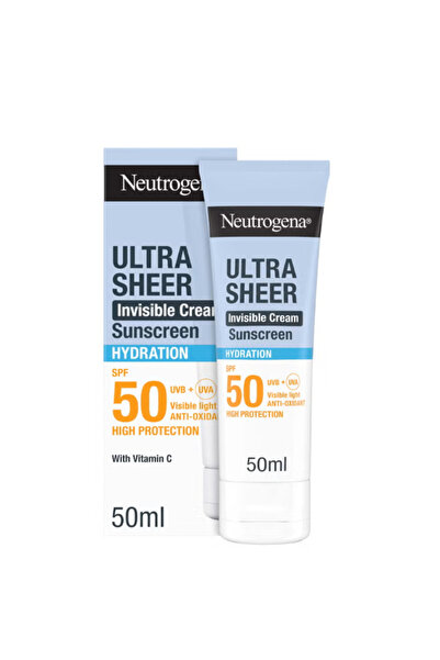 Neutrogena Ultra Sheer Invisible Cream Sunscreen Hydration SPF50- 50ml