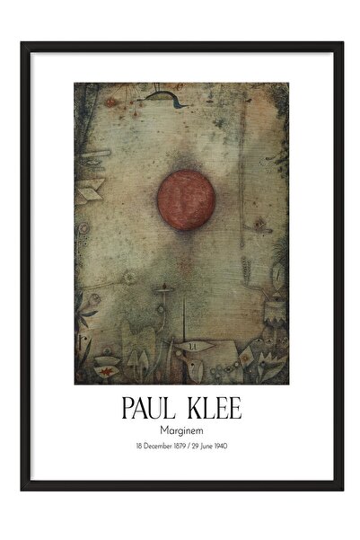 Postifull Paul Klee - Marginem, Tablou în cadru negru, Seria de artă NR:110121