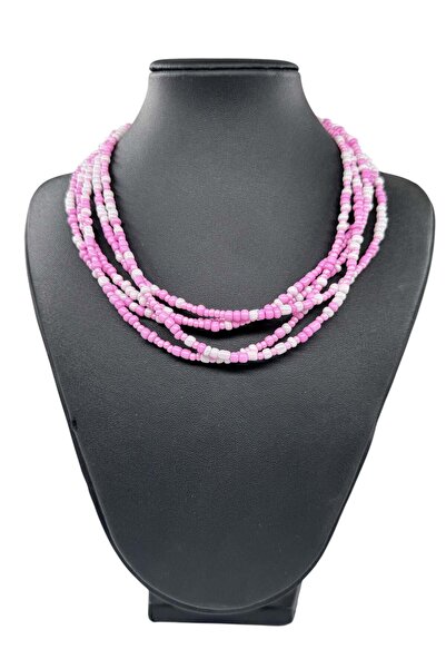 Bozhi Necklace Glass Beads Business Woman Style