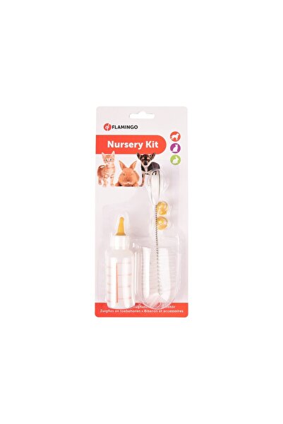 Flamingo Biberon tetine perie Set de hranire 50ml