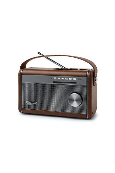 Muse Ραδιόφωνο M-098BR Μπαταρίας-Ρεύματος με Bluetooth Καφέ