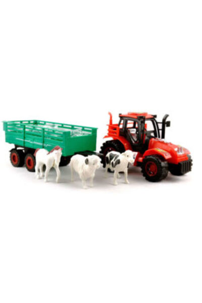 PlayFun Set Tractor de cu Remorcă și Animale 6511110007130