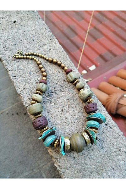 Bozhi Necklace Glass Beads Casual Elegance